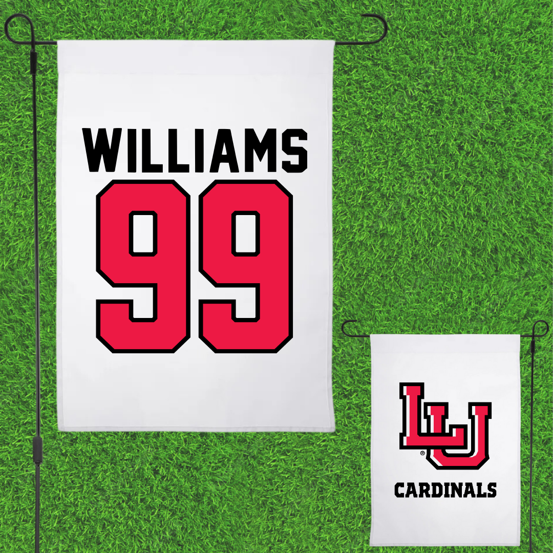 Lamar University Football White Garden Flag - #99 Caleb Williams