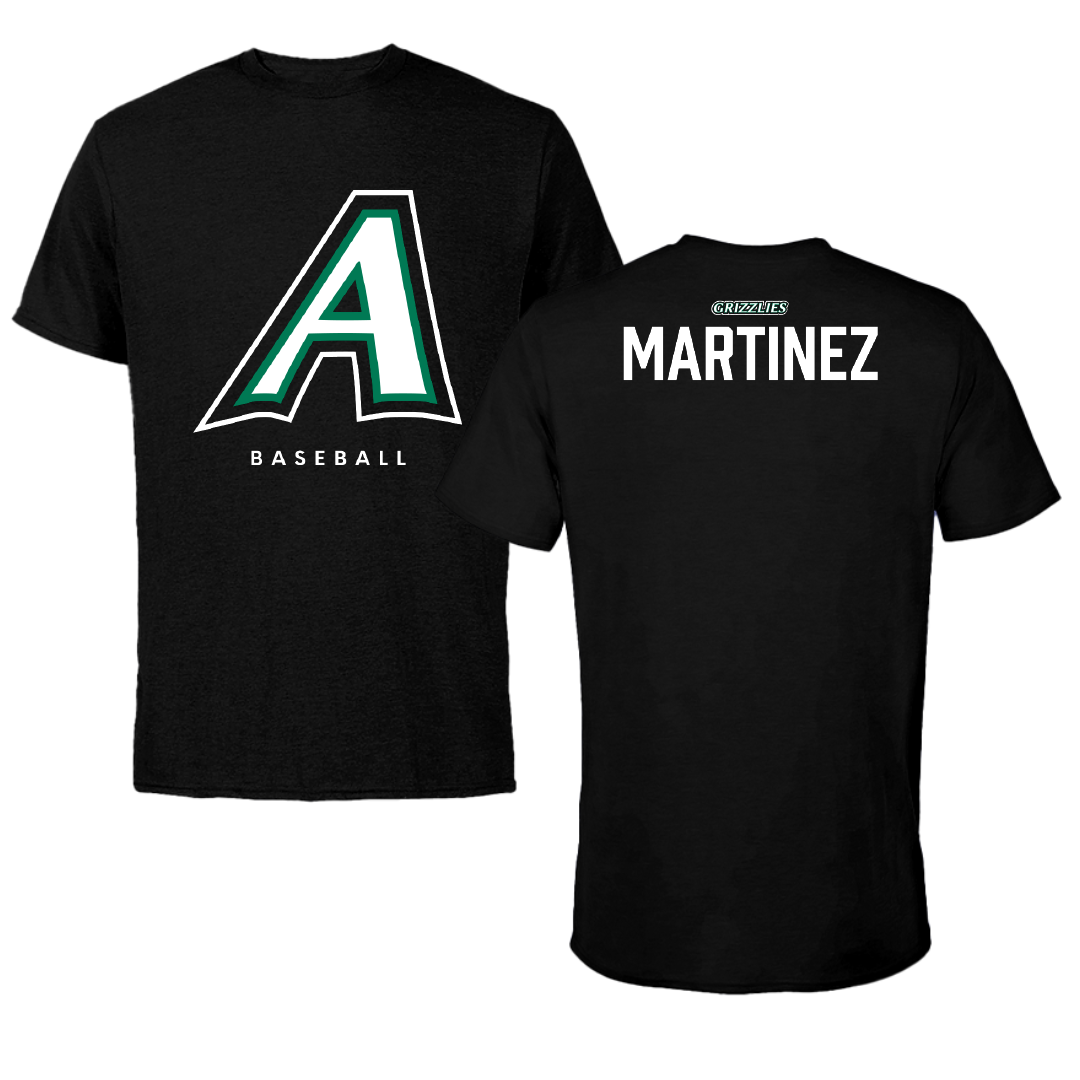 Adams State University Baseball Black Block Performance Tee - Gage Martinez