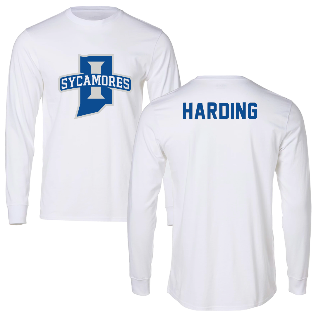 Indiana State University Basketball White Performance Long Sleeve - Markus Harding