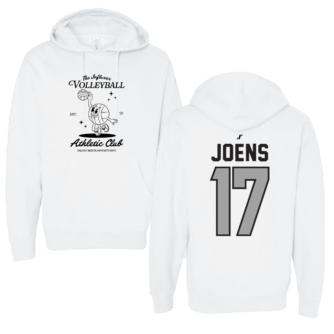 Volleyball White Influxer Athletic Club Hoodie - #17 Rayliene Joens