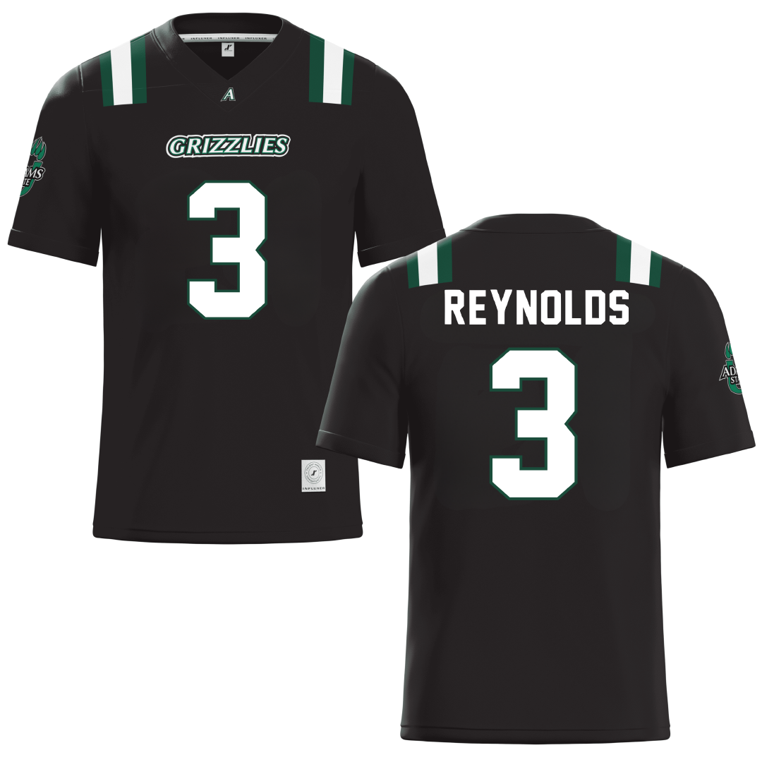 Adams State University Black Football Jersey - #3 Tracey Reynolds