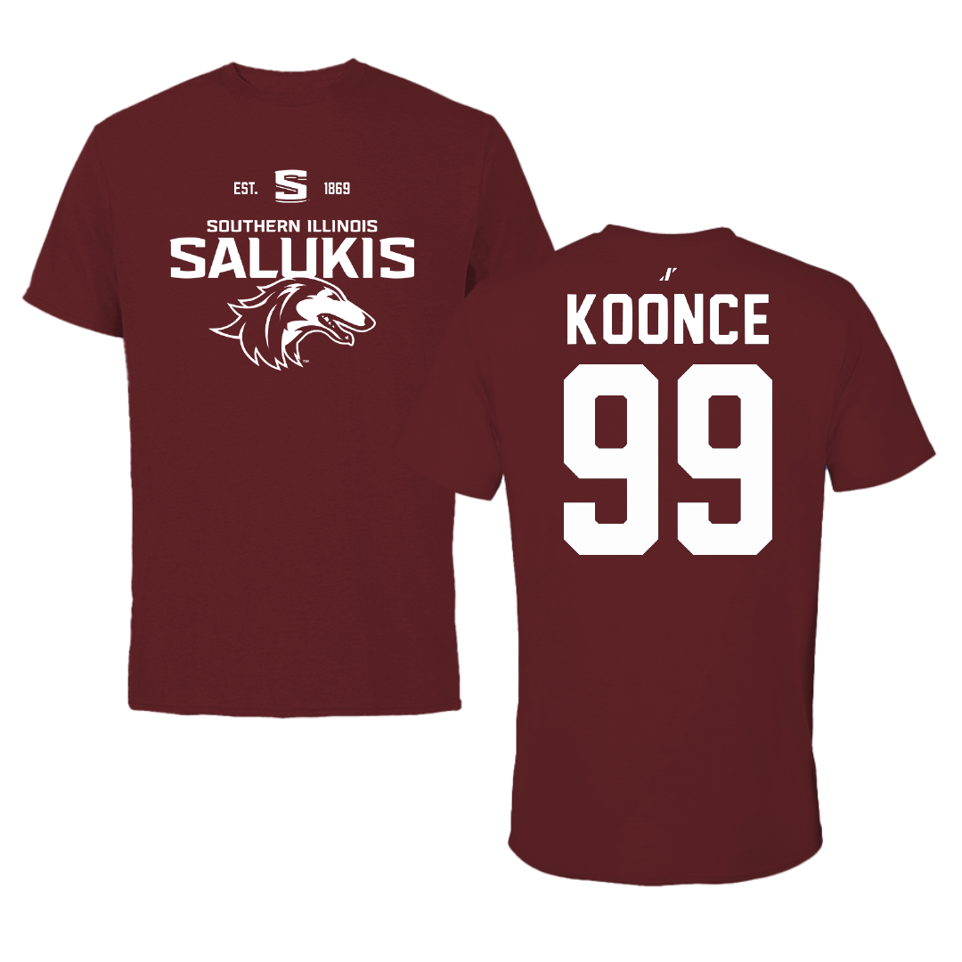 Southern Illinois University at Carbondale Baseball Maroon General Performance Tee - #99 Cole Koonce