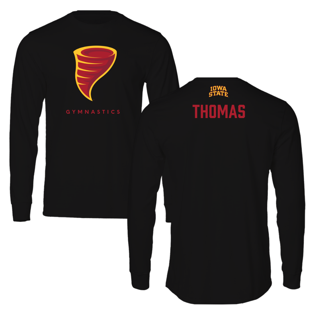 Iowa State University Gymnastics Black Long Sleeve - Lauren Thomas