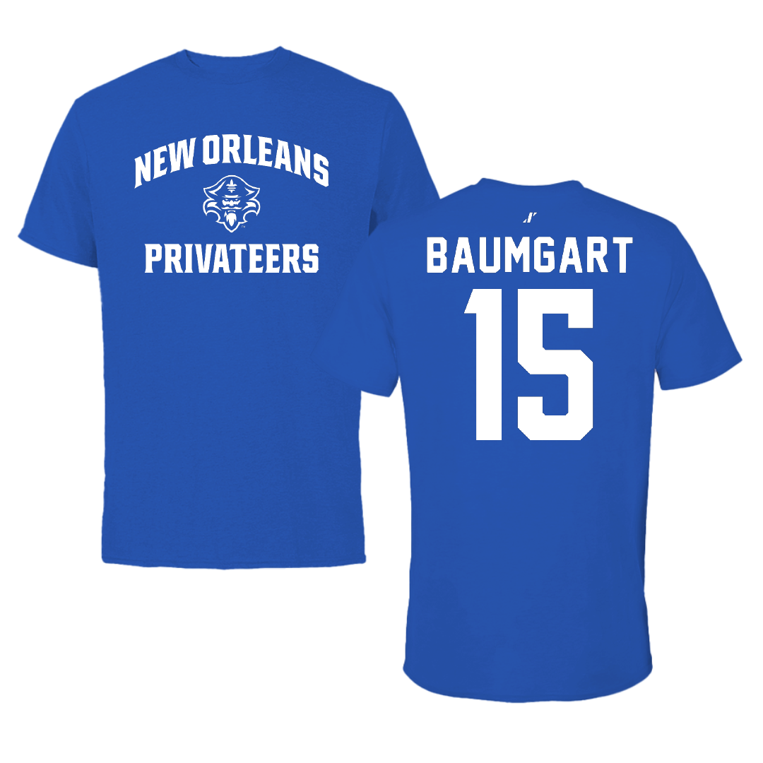 University of New Orleans Beach Volleyball Blue General Performance Tee - #15 Serena Baumgart