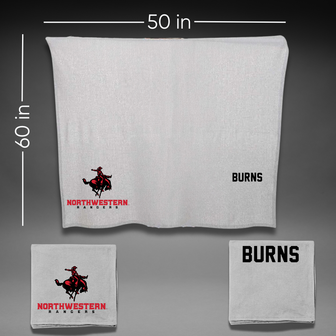 Northwestern Oklahoma State University TF and XC Gray Blanket - Ethan Burns