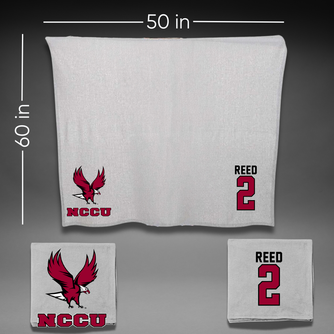 North Carolina Central University Football Gray Blanket - #2 Malcolm Reed