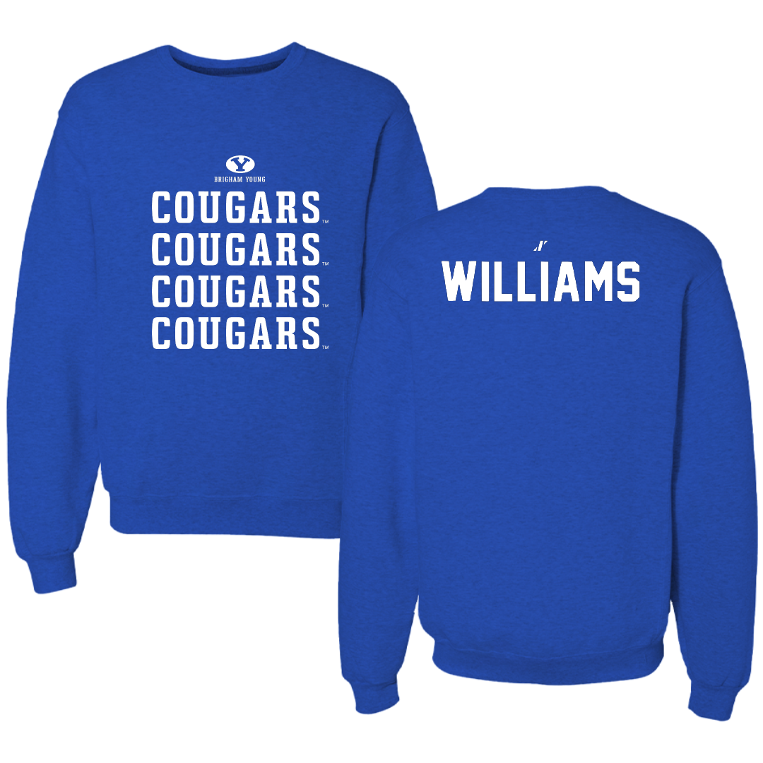 Brigham Young University Swimming & Diving Blue General Crewneck - Halli Williams