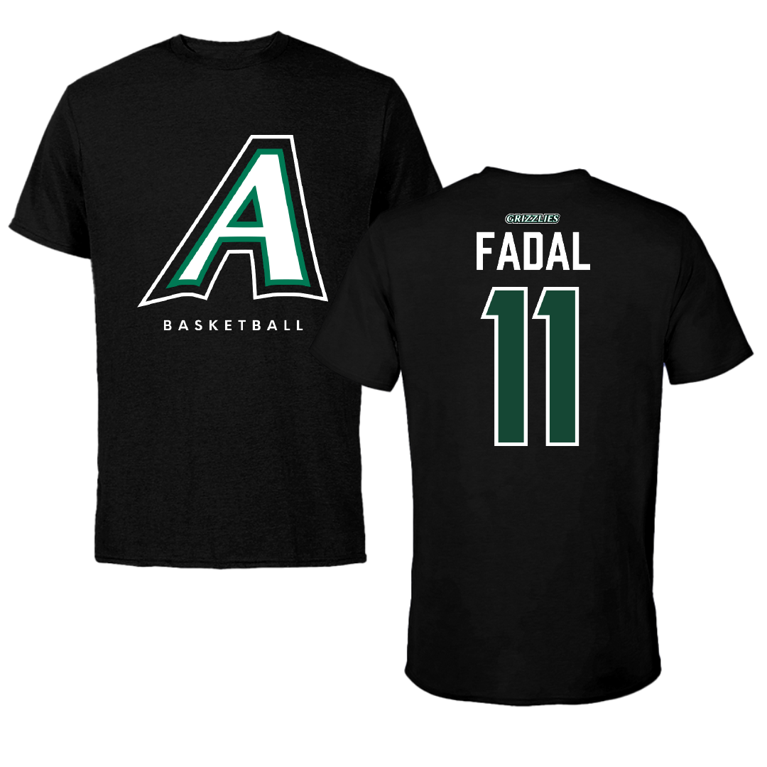 Adams State University Basketball Black Block Performance Tee - #11 Austin Fadal