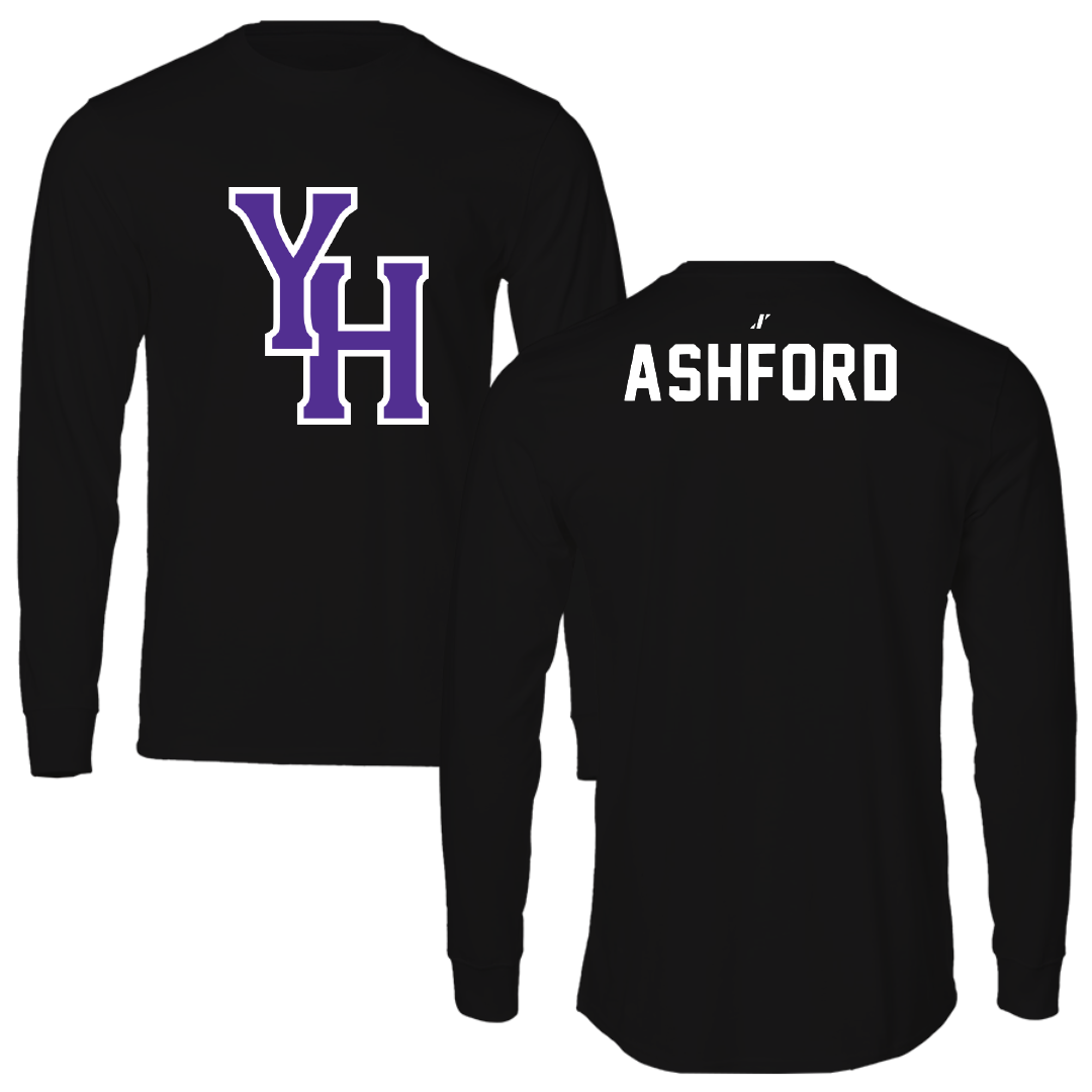 Young Harris College Tennis Black Performance Long Sleeve - Holly Ashford
