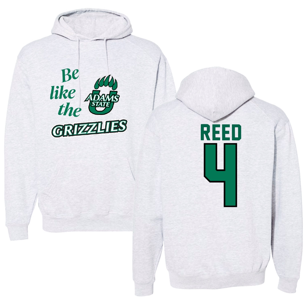 Adams State University Basketball Light Gray Be Like Us Hoodie - #4 Jaylin Reed