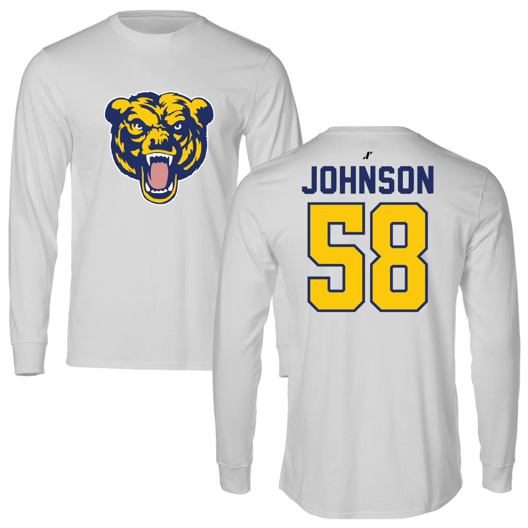 Carolina University Baseball Light Gray Long Sleeve - #58 Brandon Johnson