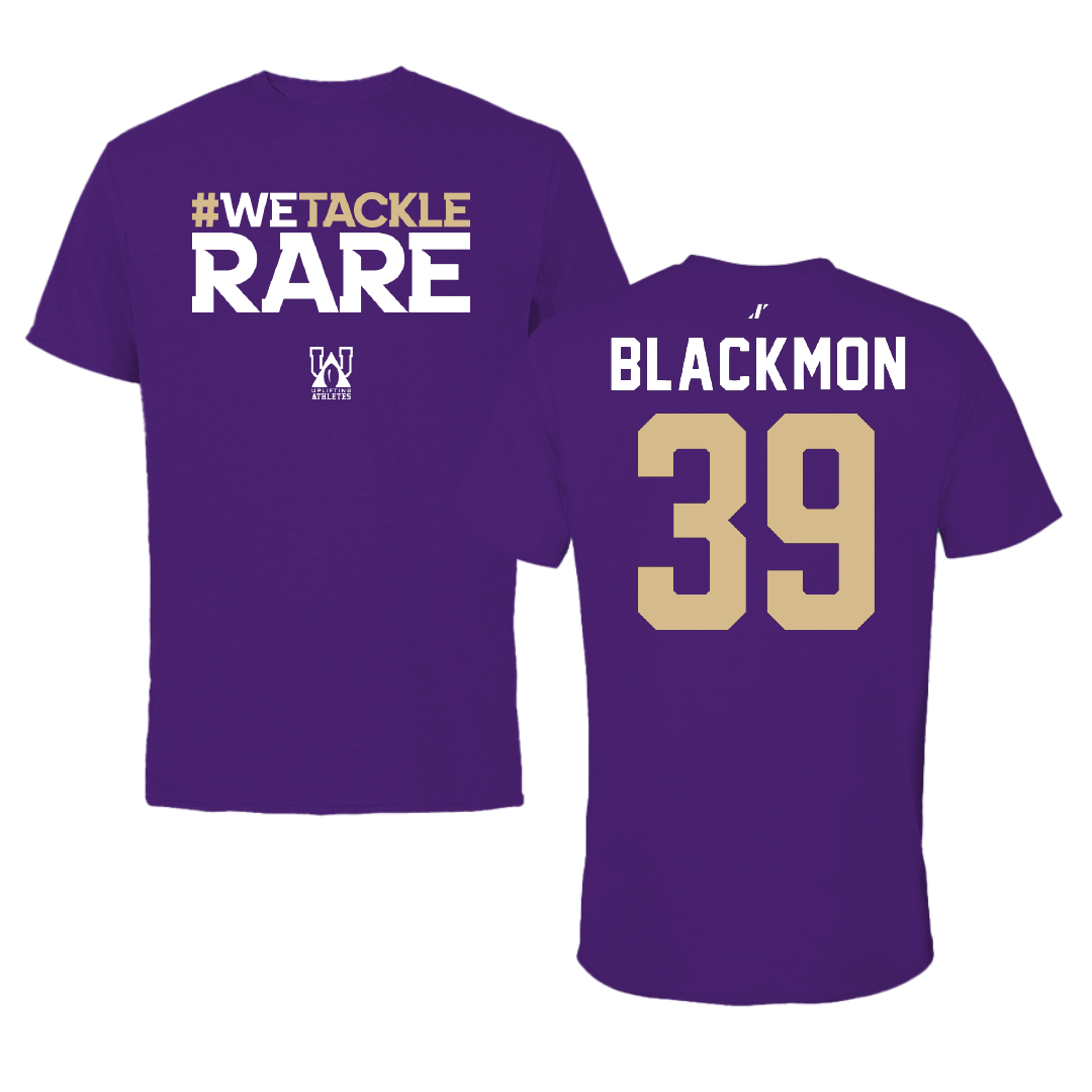 Western Carolina University Football Purple Uplifting Athletes Tee - #39 Brayden Blackmon