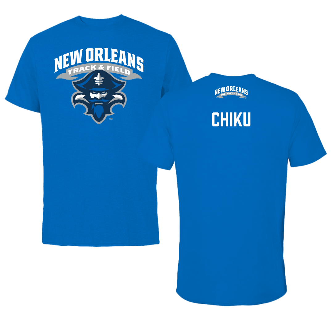 University of New Orleans TF and XC Blue Performance Tee - Kelvin Chiku
