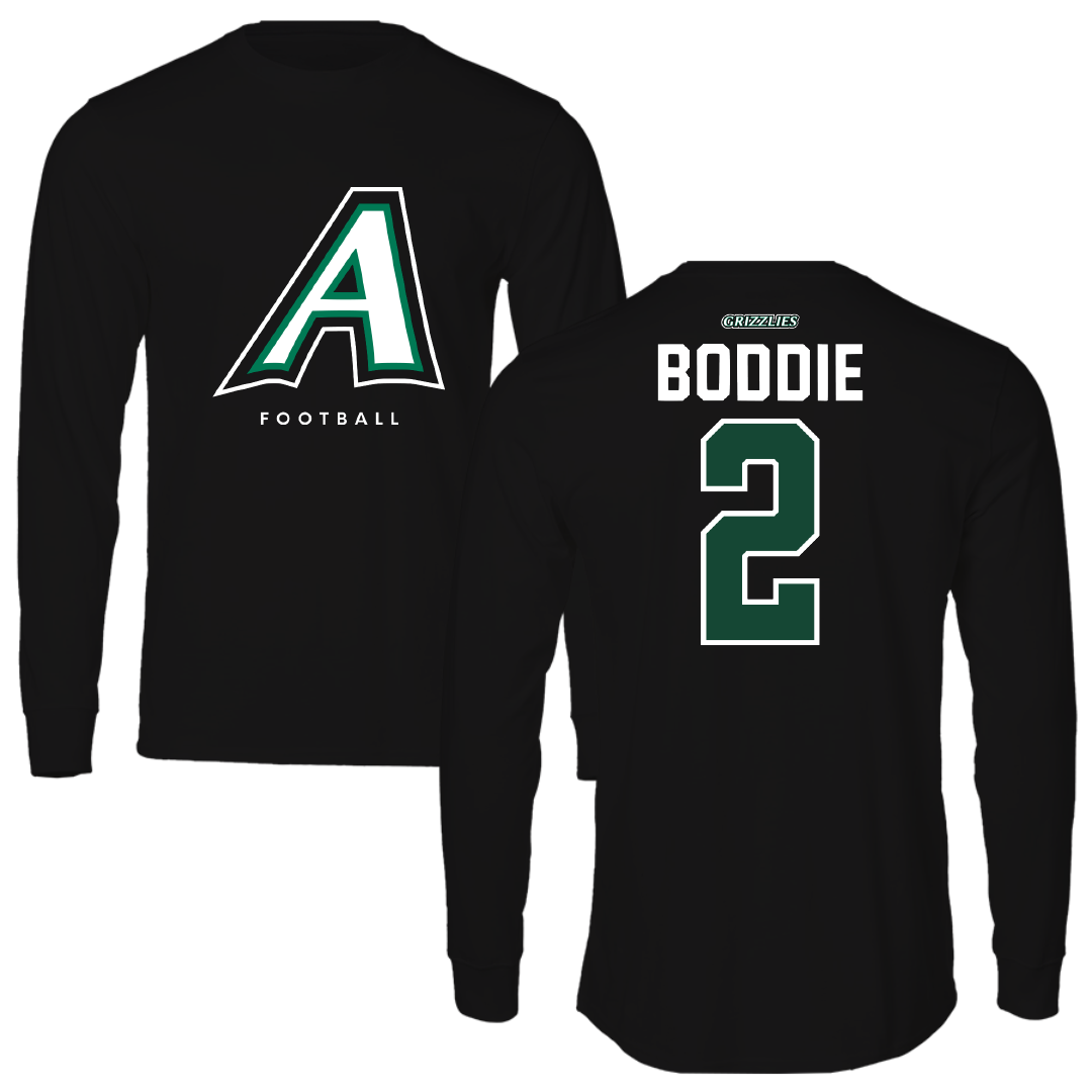 Adams State University Football Black Block Long Sleeve - #2 Daylen Boddie