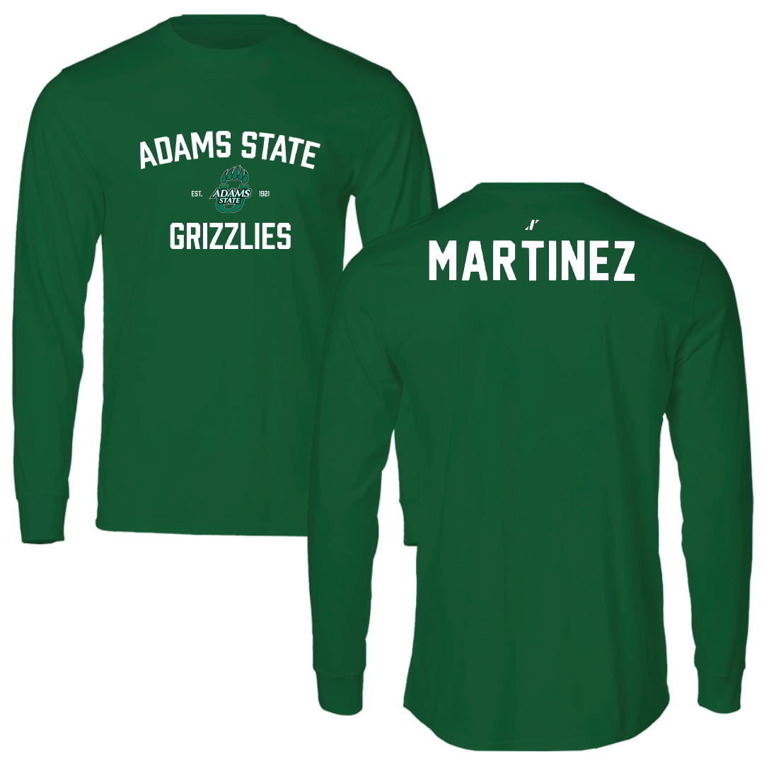 Adams State University Baseball Green General Performance Long Sleeve - Jace Martinez