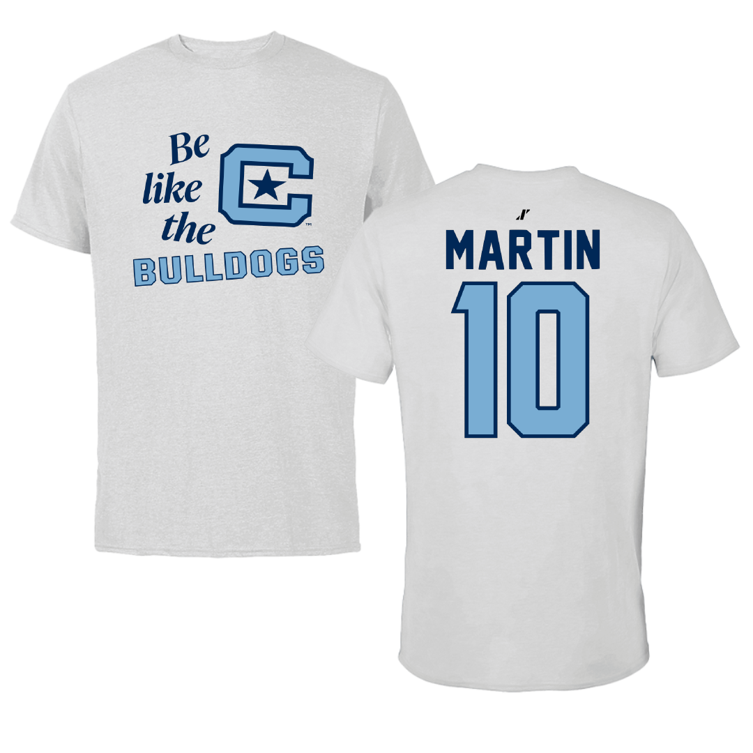 The Citadel Volleyball Light Gray Be Like Us Tee - #10 Jess Martin
