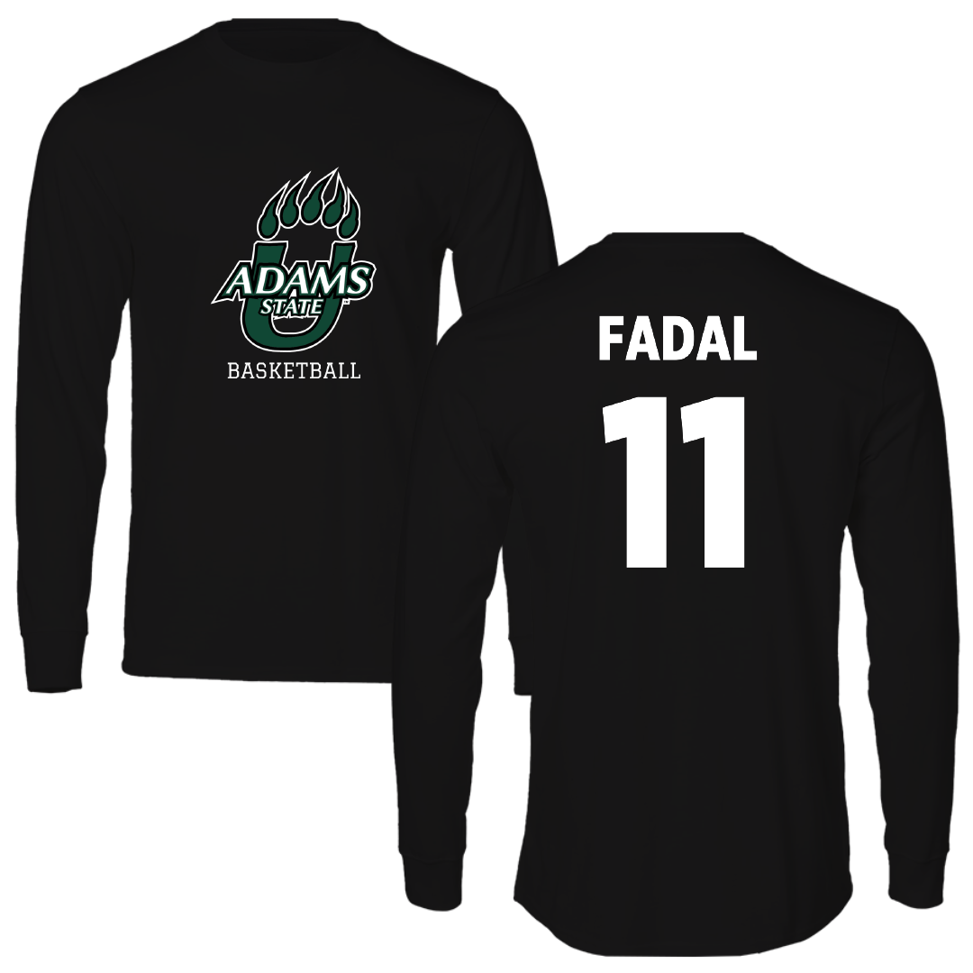 Adams State University Basketball Black State Performance Long Sleeve - #11 Austin Fadal