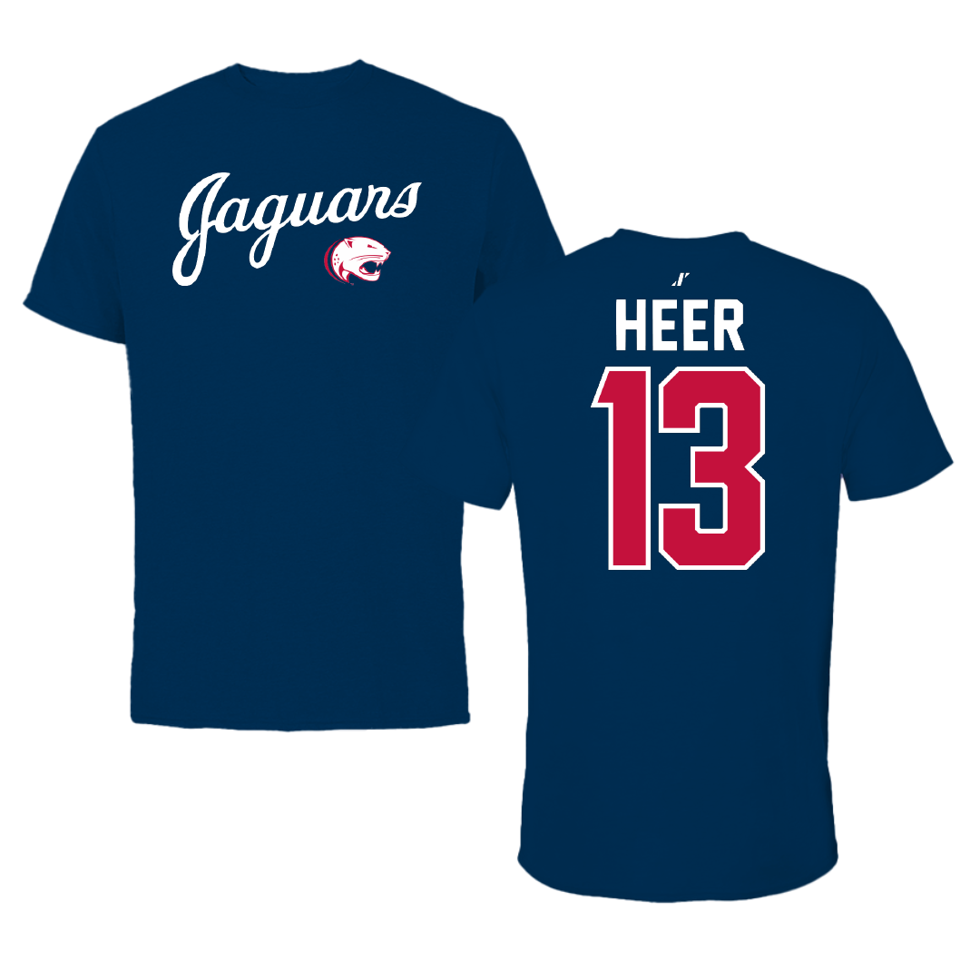 University of South Alabama Baseball Navy General Tee - #13 Mitchell Heer