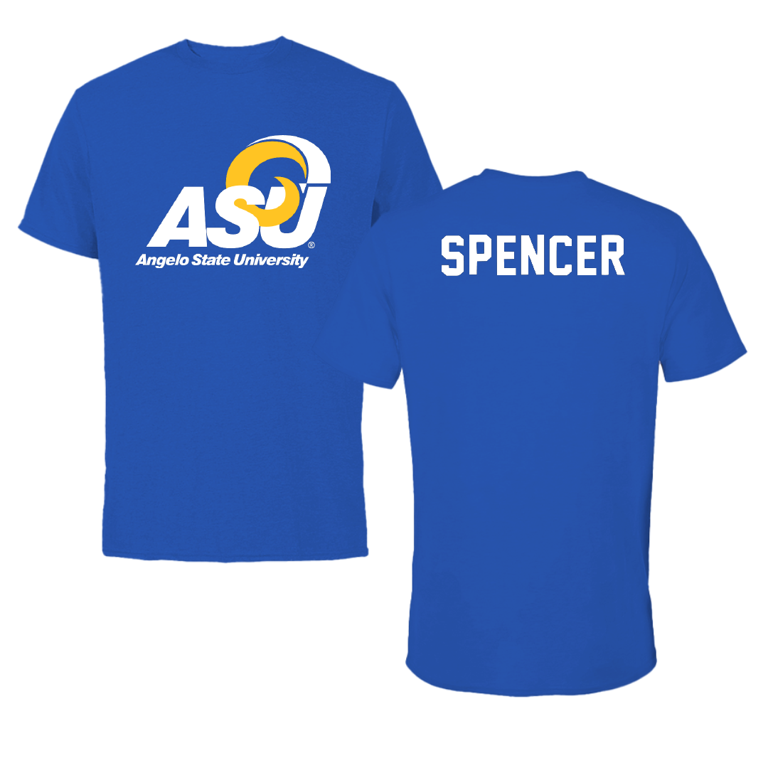 Angelo State University Baseball Blue Tee - Luke Spencer