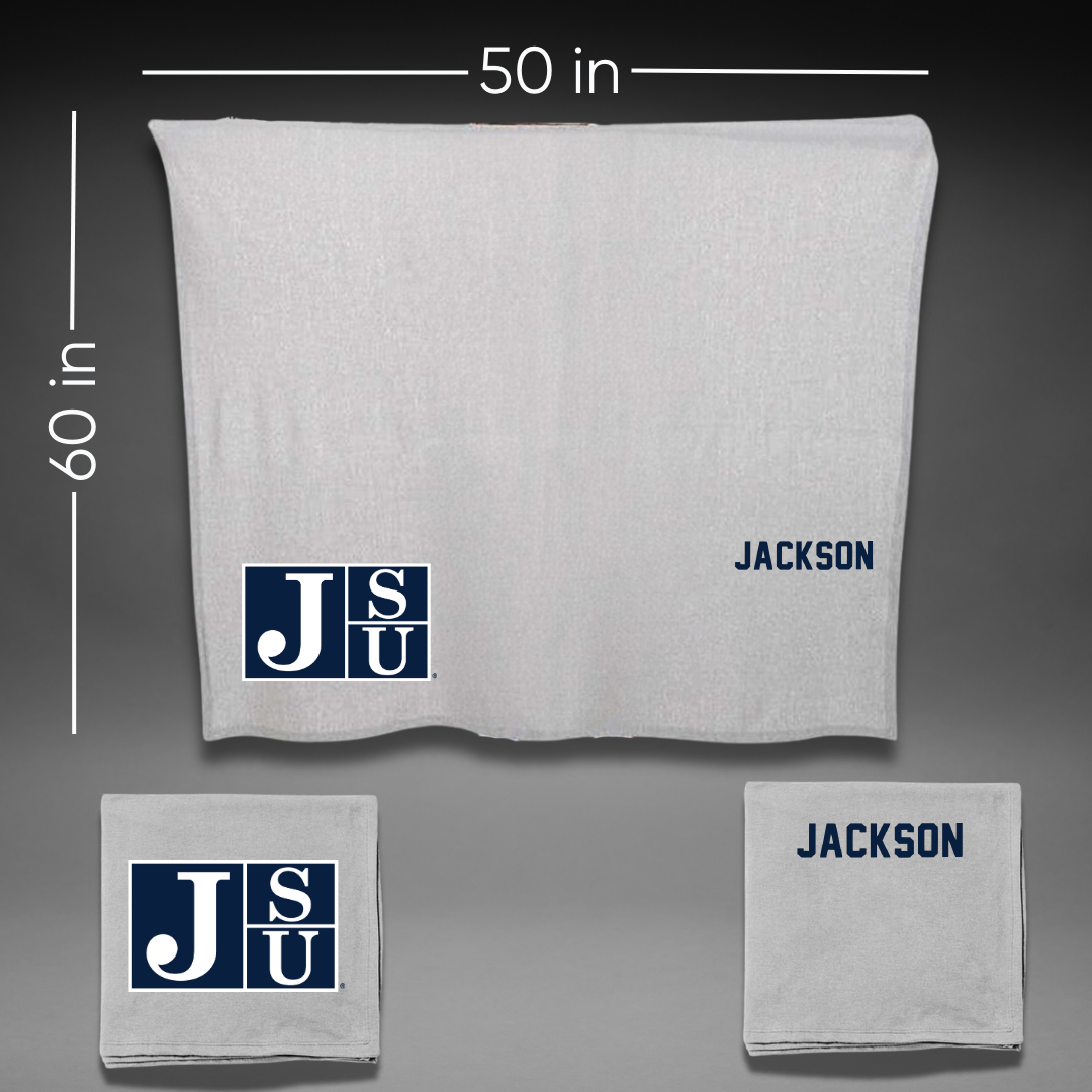 Jackson State University TF and XC Gray Blanket - Jyquan Jackson