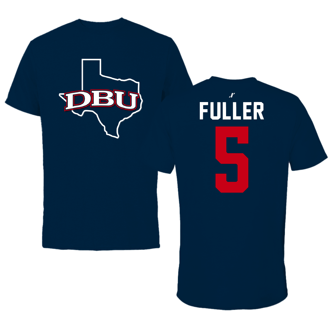 Dallas Baptist University Volleyball Navy State Performance Tee - #5 Delaney Fuller