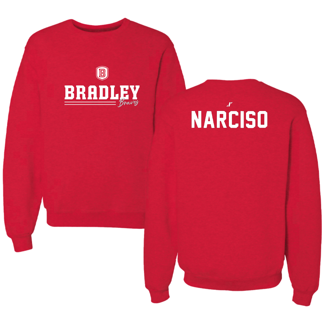 Bradley University TF and XC Red General Crewneck - Alice Narciso