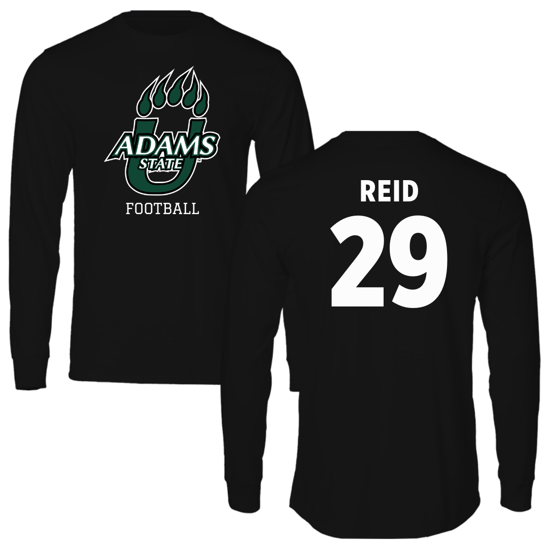 Adams State University Football Black State Long Sleeve - #29 Alex Reid