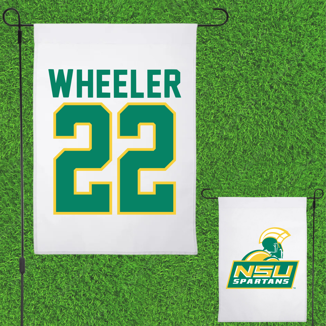 Norfolk State University Basketball White Garden Flag - #22 Kierra Wheeler