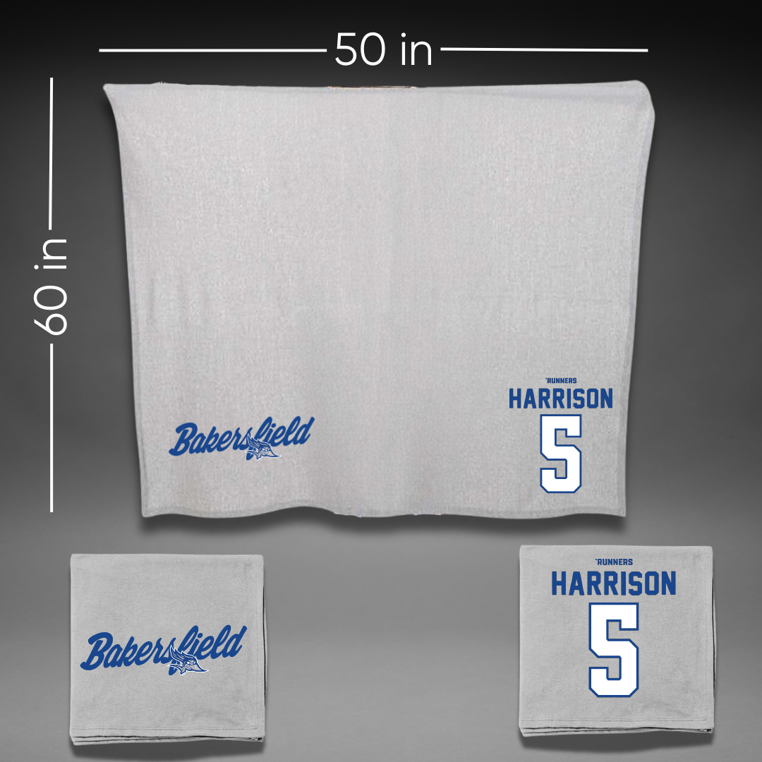 California State University-Bakersfield Softball Gray Blanket - #5 Aariana Harrison