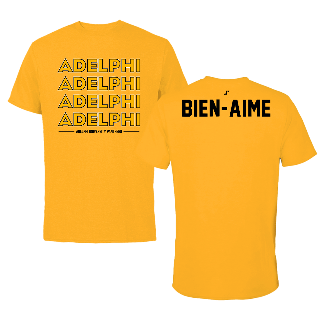 Adelphi University TF and XC Gold General Tee - Christian Bien-Aime