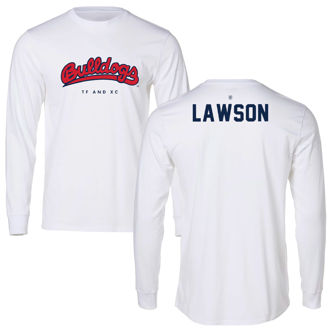 Fresno State University TF and XC White Long Sleeve - Maria Lawson