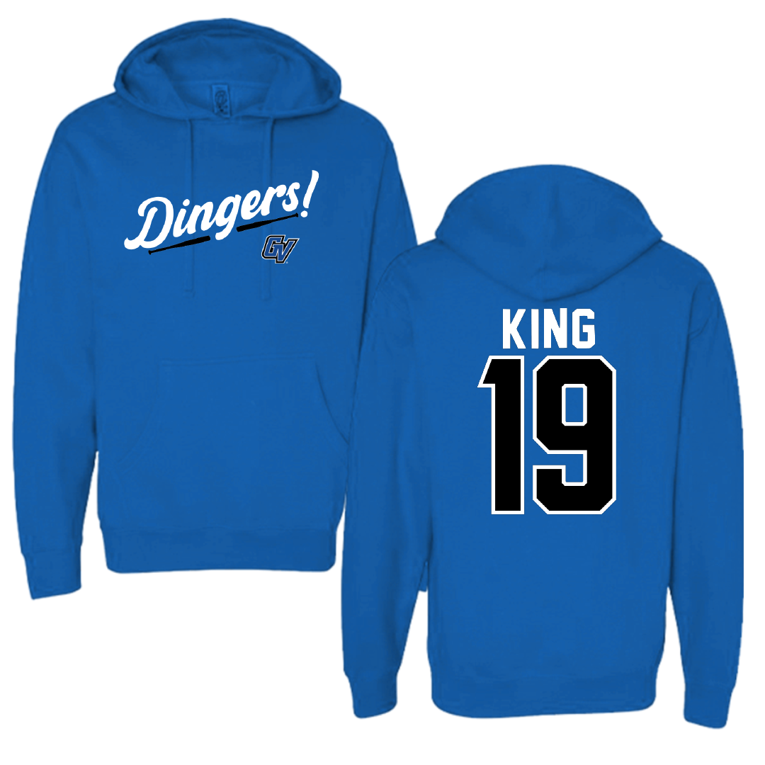 Grand Valley State University Baseball Blue Dingers Hoodie - #19 Colton King