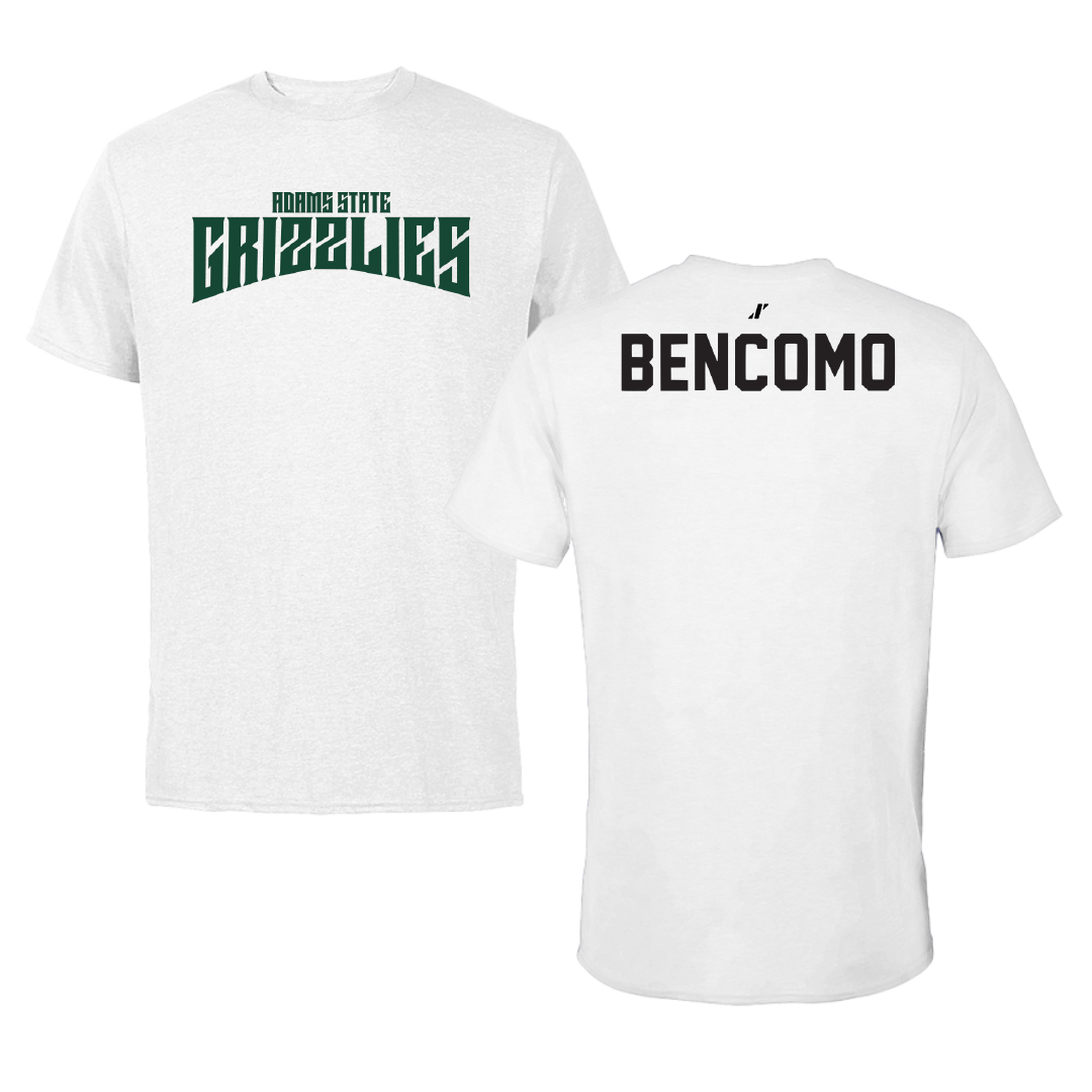 Adams State University Baseball White Classic Tee - Xander Bencomo