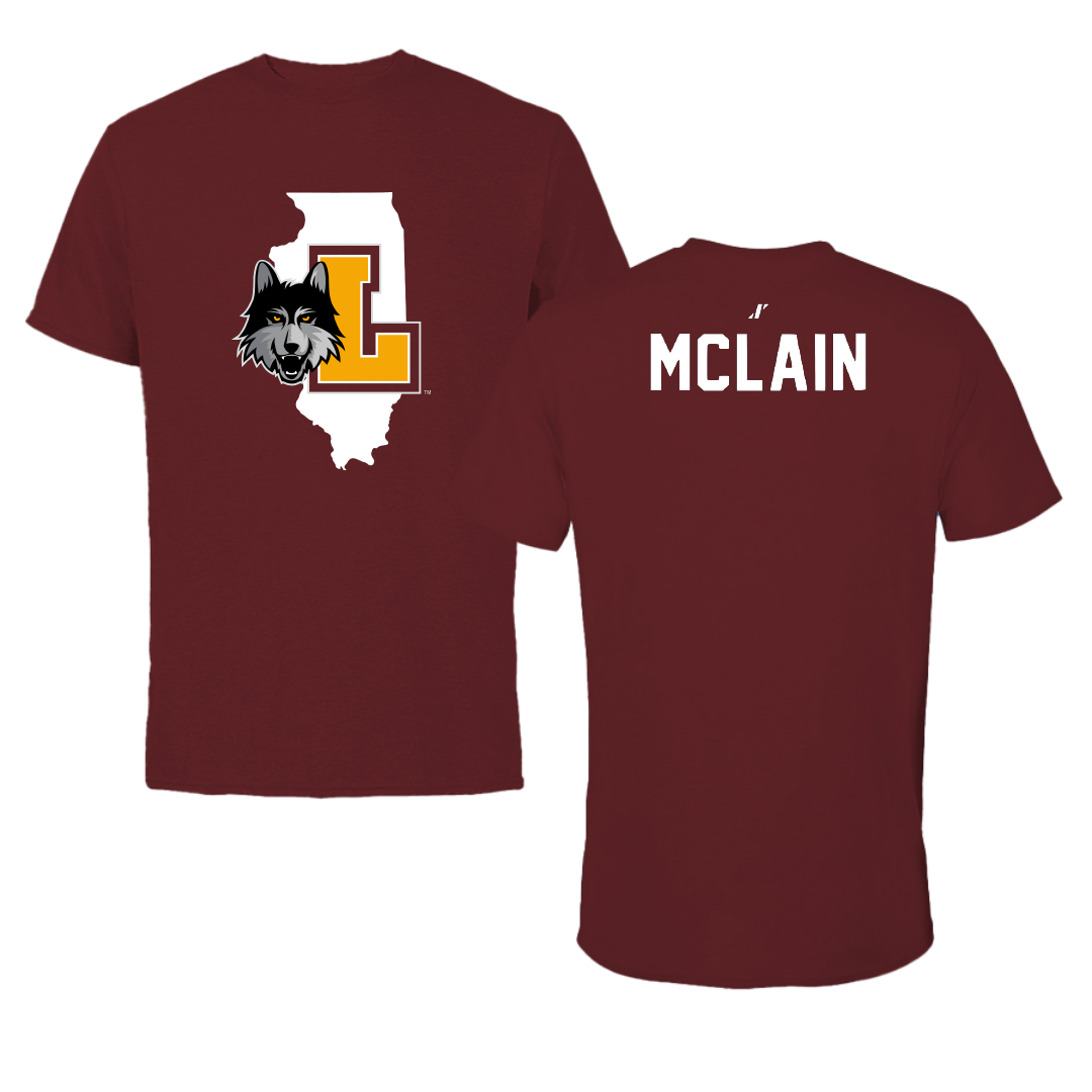 Loyola University-Chicago TF and XC Maroon State Performance Tee - Madi McLain