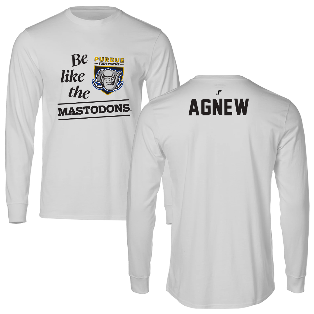 Purdue University-Fort Wayne Golf Light Gray Be Like Us Performance Long Sleeve - AJ Agnew