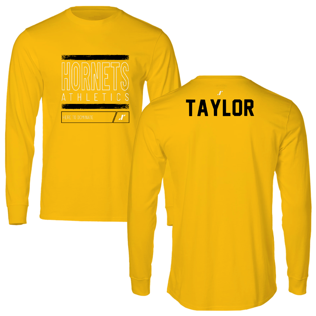Alabama State University TF and XC Gold Dominate Performance Long Sleeve - Wilnaya Taylor