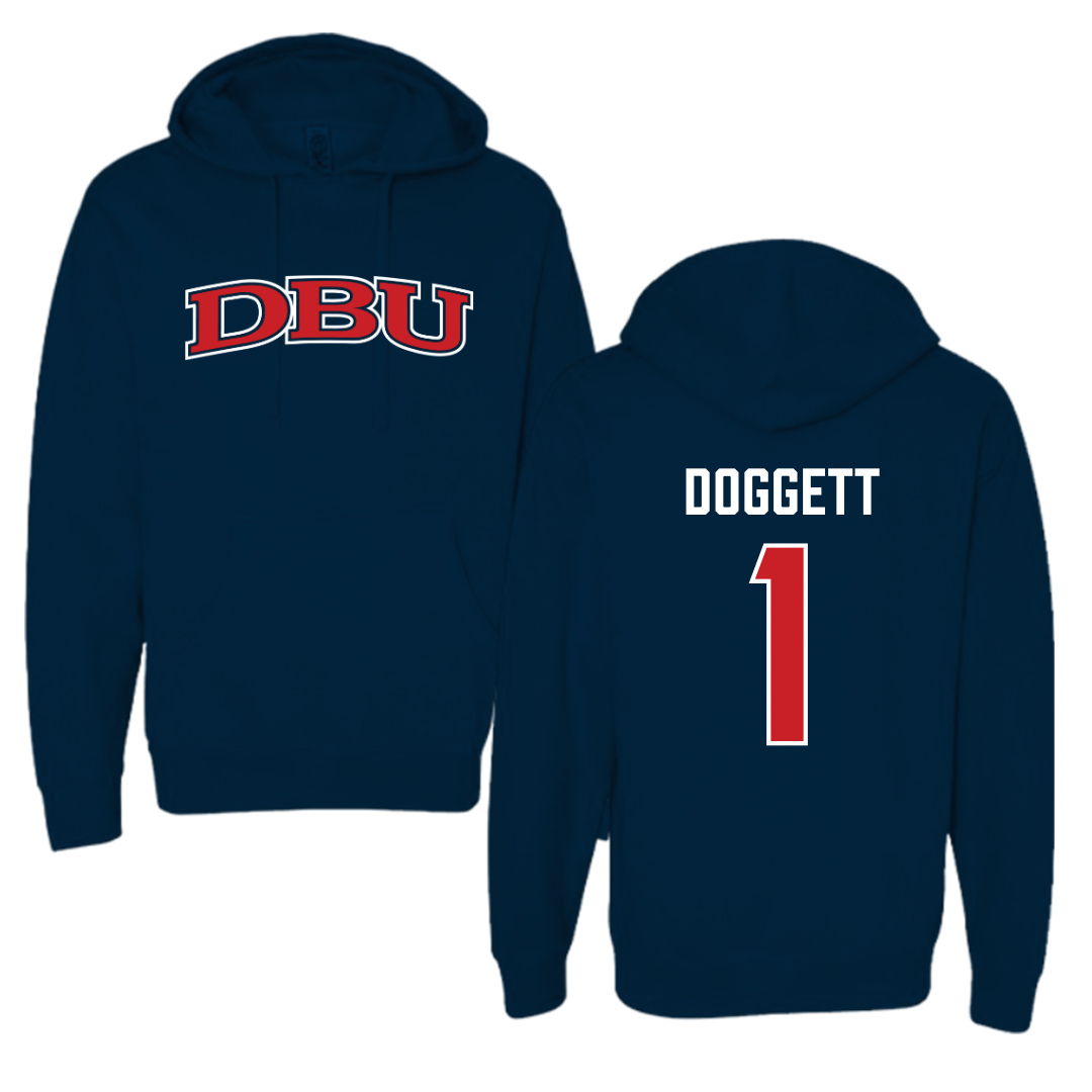 Dallas Baptist University Volleyball Navy Hoodie - #1 Daylee Doggett