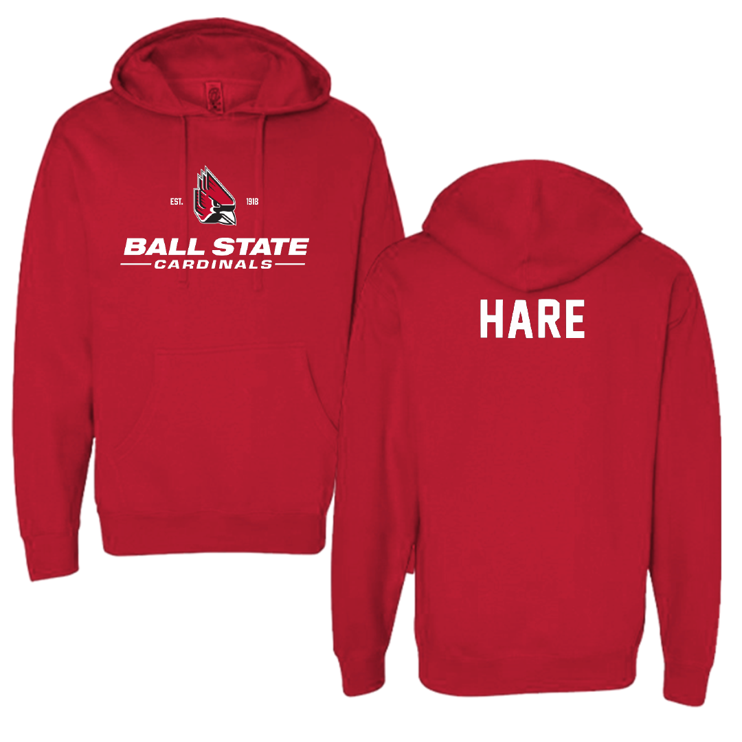 Ball State University Golf Red General Hoodie - Gavin Hare