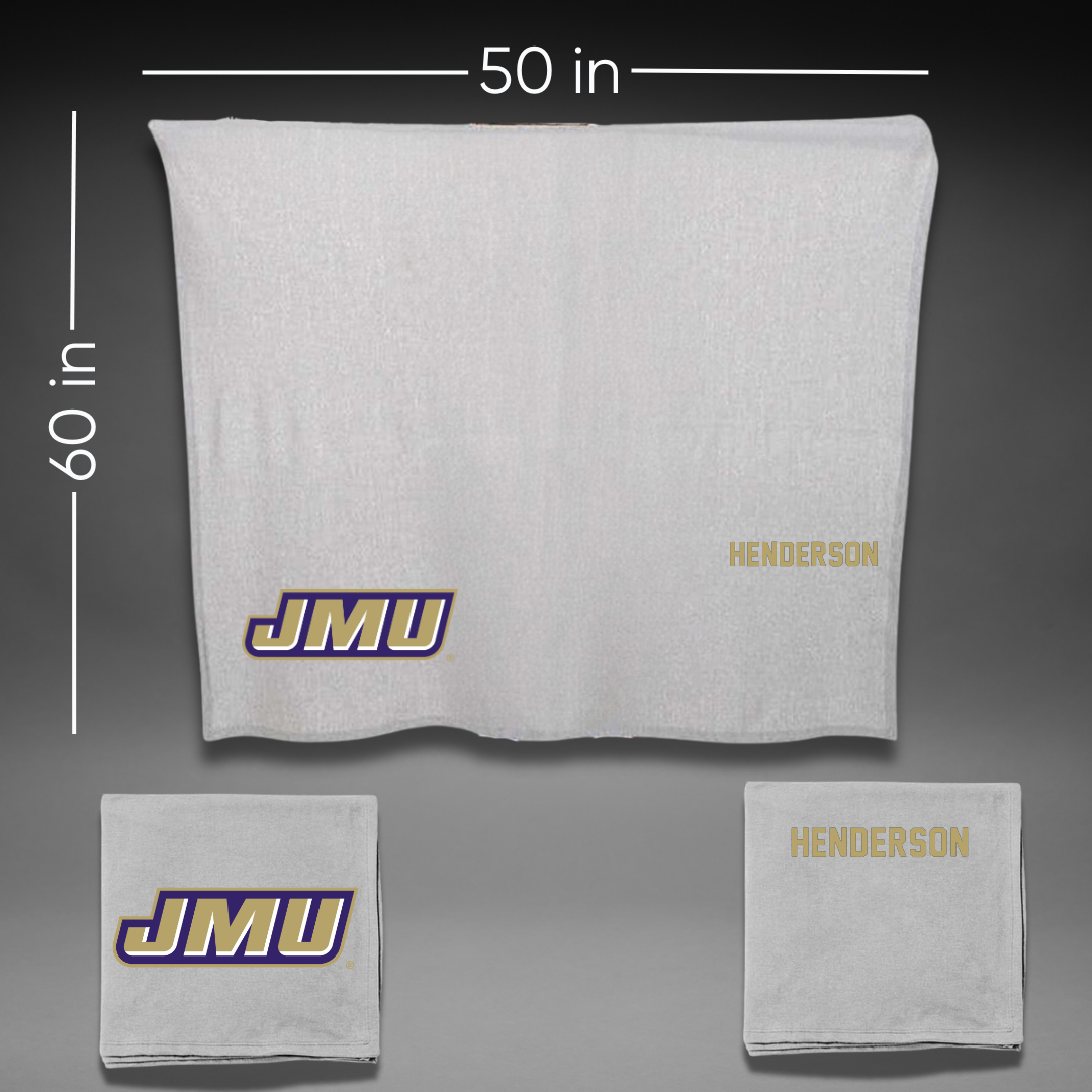 James Madison University TF and XC Gray Blanket - Jordyn Henderson