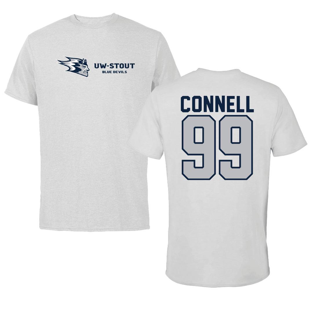 University of Wisconsin-Stout Soccer Light Gray Performance Tee - #99 Drew Connell