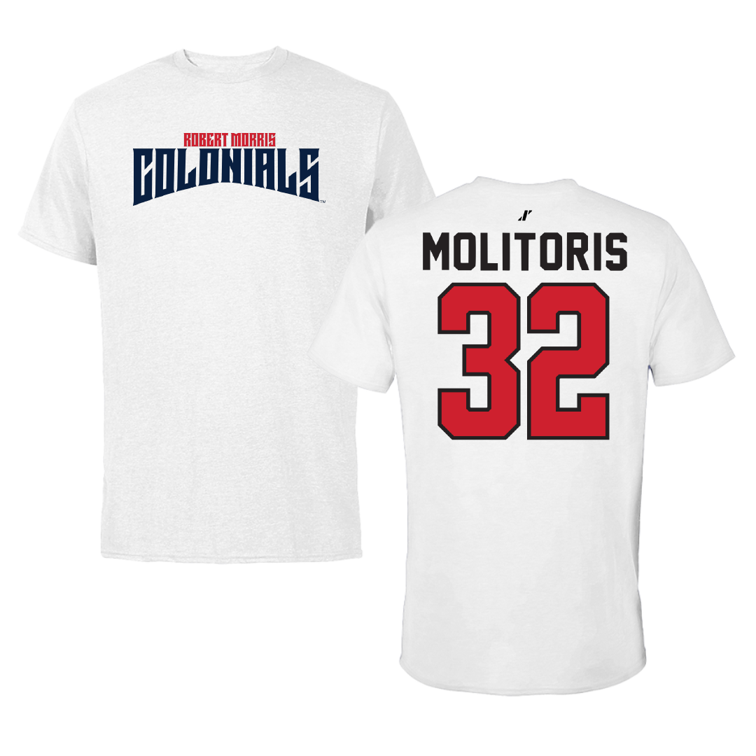 Robert Morris University Softball White Classic Performance Tee - #32 Kaitlyn Molitoris