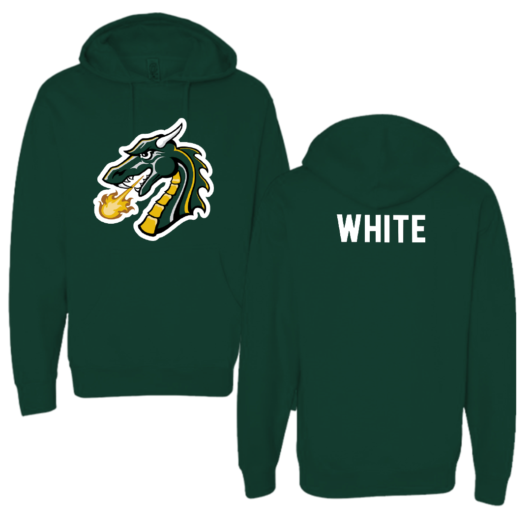Tiffin University TF and XC Forest Green Hoodie - Jaylen White