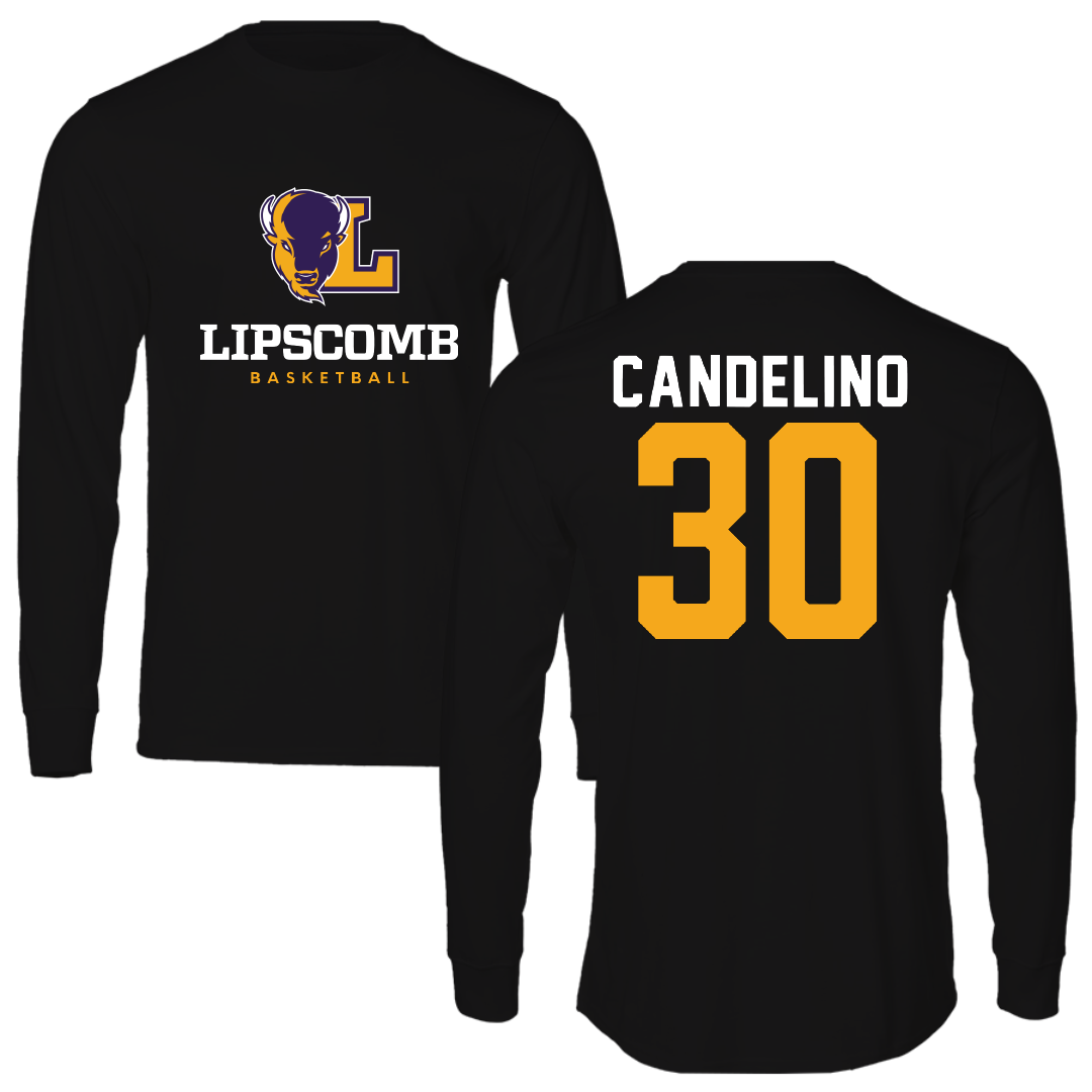 Lipscomb University Basketball Black Long Sleeve - #30 Ross Candelino