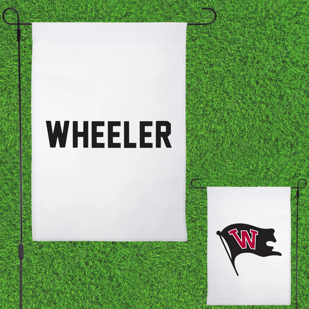 Whitworth University TF and XC White Garden Flag - Cody Wheeler