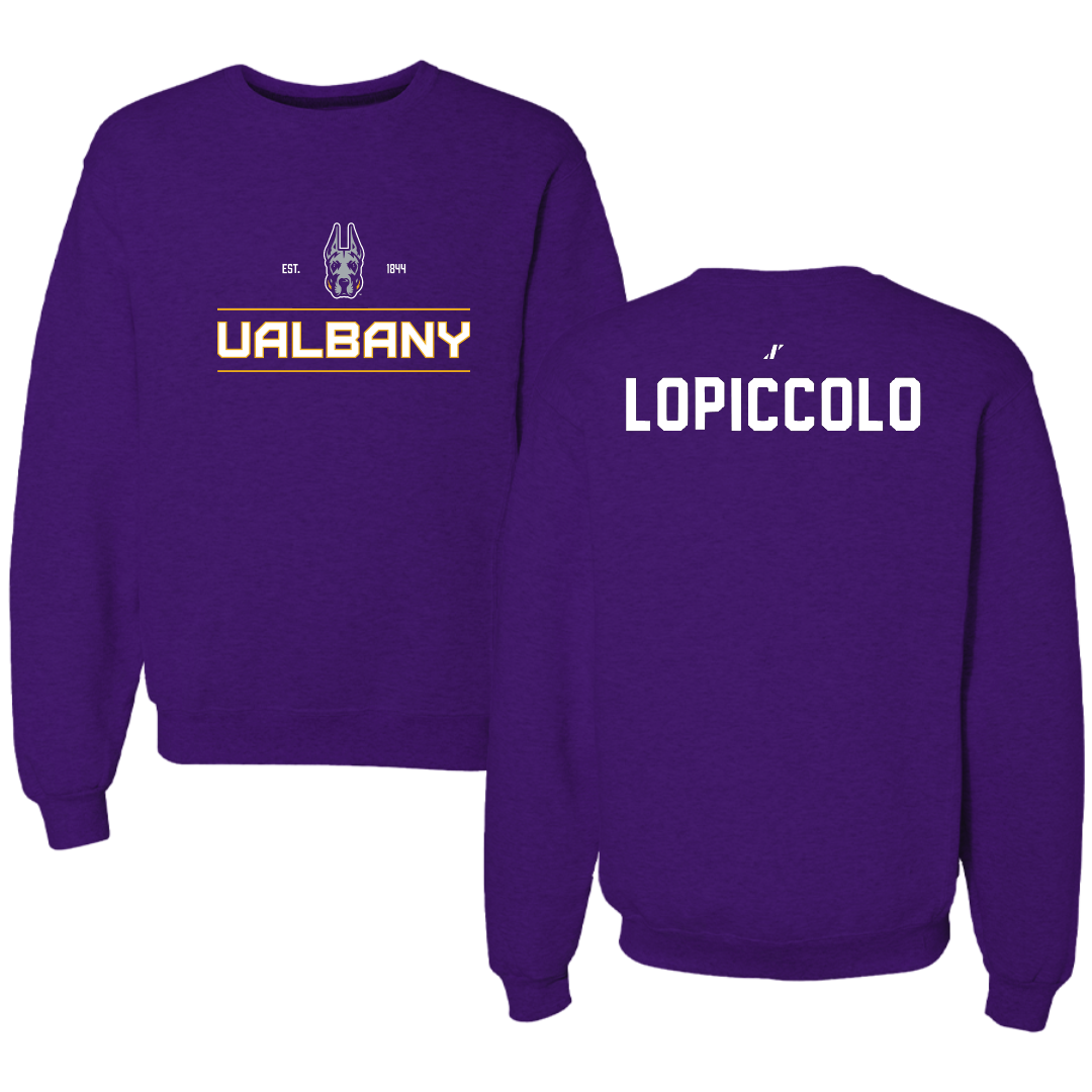 University at Albany Dance Purple General Crewneck - Gianna Lopiccolo