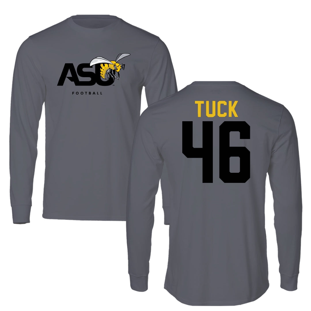 Alabama State University Football Dark Gray Long Sleeve - #46 Harrison Tuck