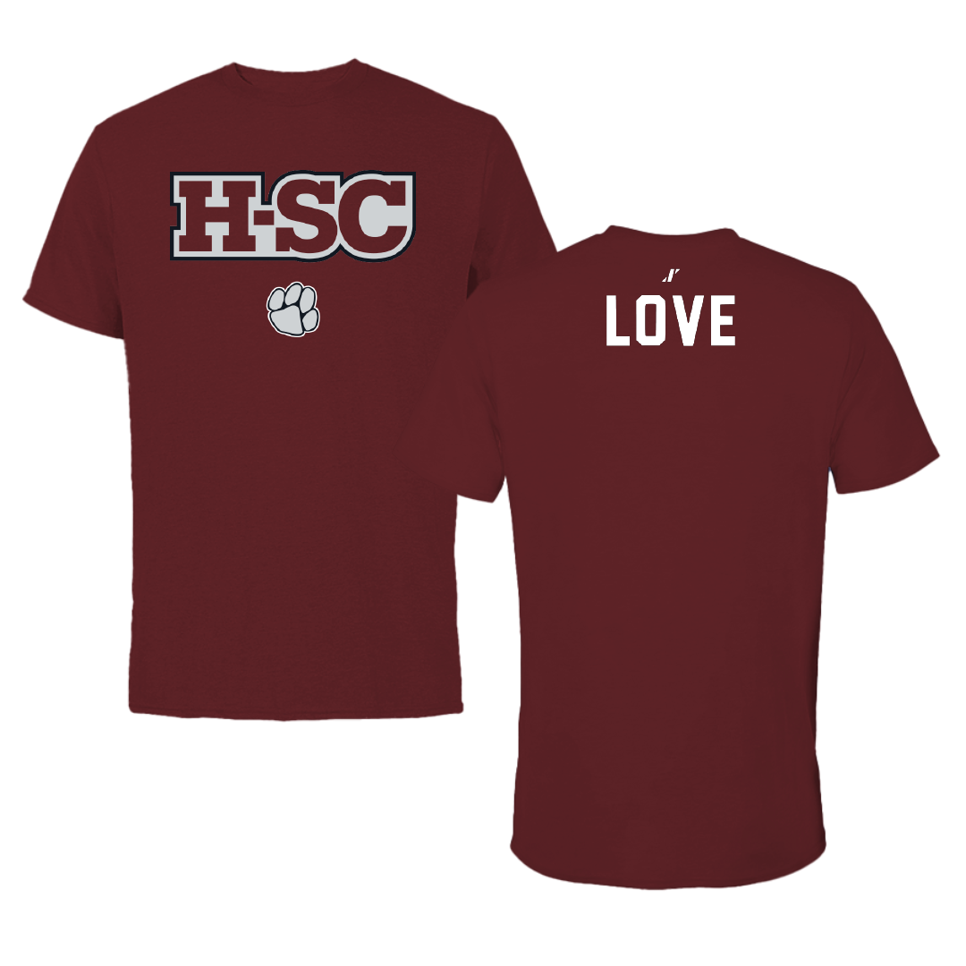 Hampden-Sydney College Baseball Maroon Tigers Performance Tee - Nathan Love