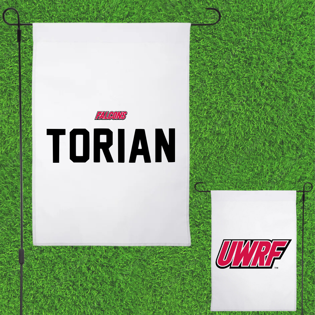 University of Wisconsin-River Falls TF and XC White Garden Flag - Allen Torian