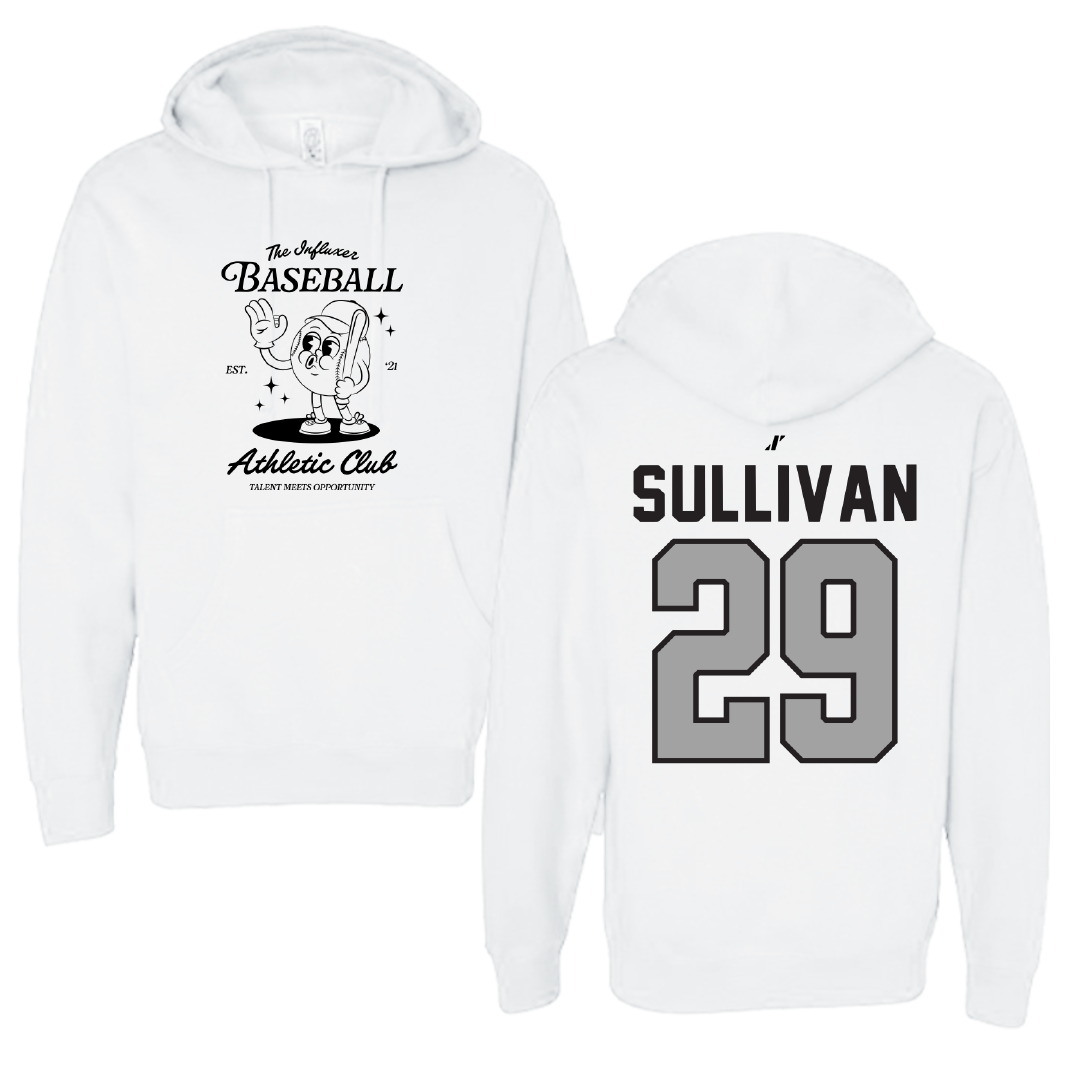 Baseball White Influxer Athletic Club Hoodie - #29 Briggs Sullivan