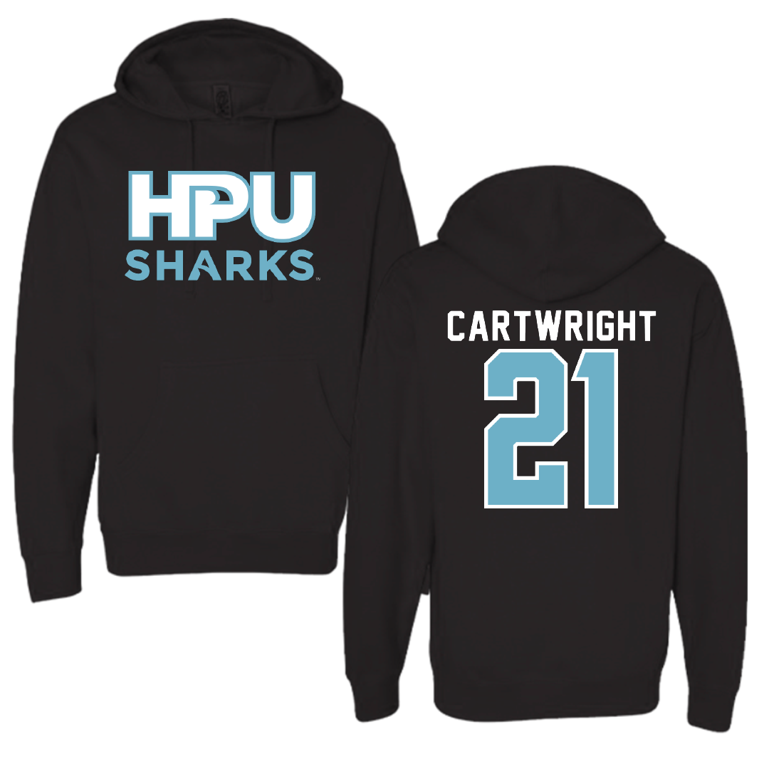 Hawaii Pacific University Acrobatics & Tumbling Black Hoodie - #21 Olivia Cartwright